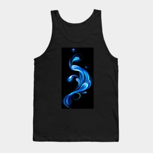 Drops of blue water Tank Top